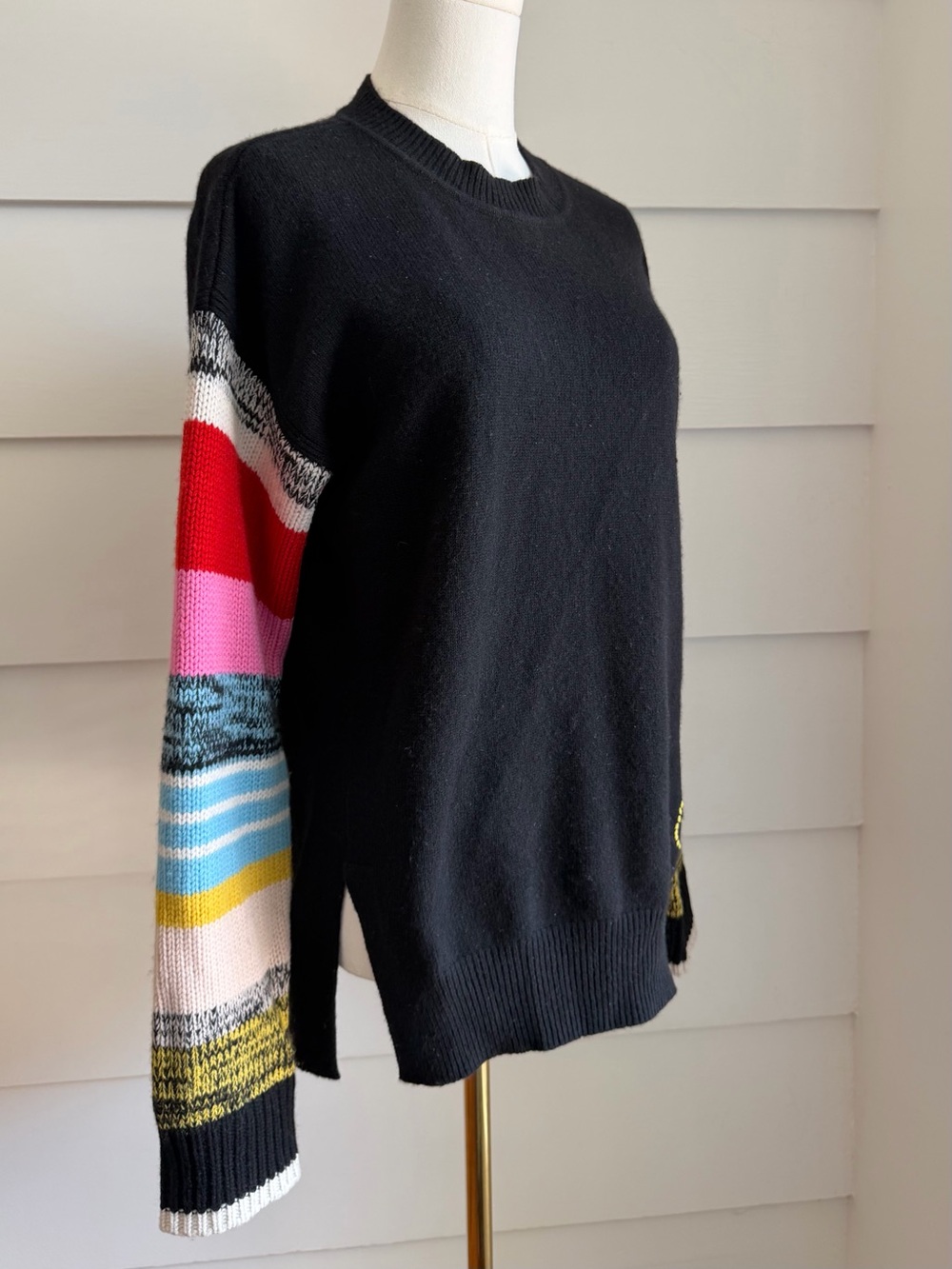 Kerri Rosenthal Robbie Sweater Marled Stripe Cashmere size XS - Picture 12 of 12